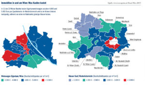 Grafik: Immobilien in und rund um Wien