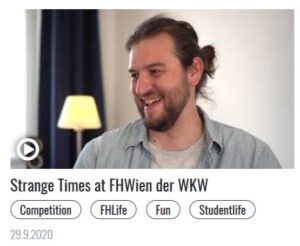 FHWien 360 Video Challenge: Maxim Brown "Strange Times at FHWien der WKW"