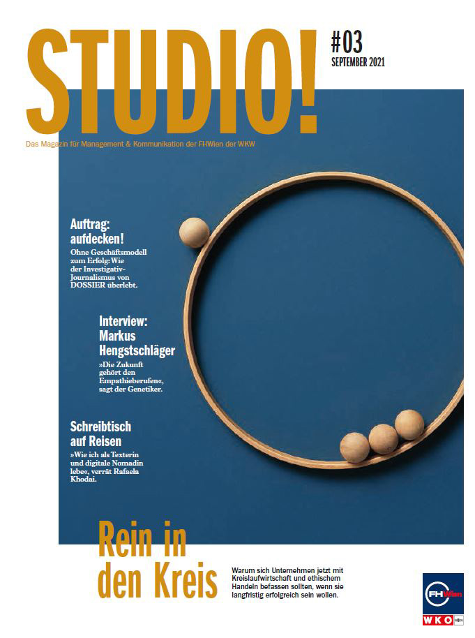 STUDIO! Ausgabe 3/2021 Cover