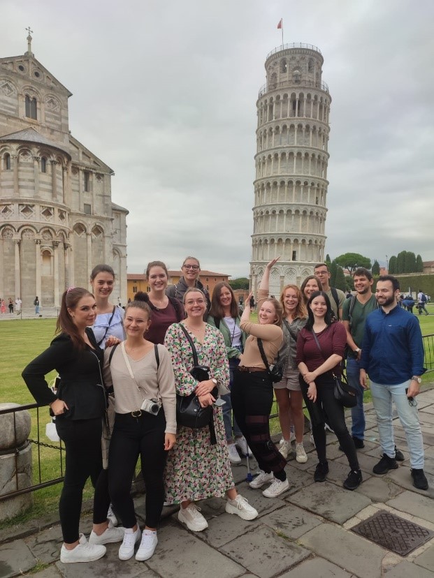 Gruppenfoto in Pisa