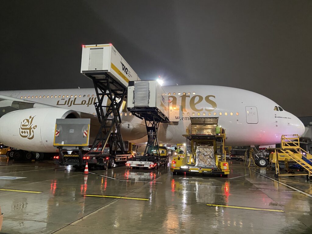 Airbus A380 der Emirates