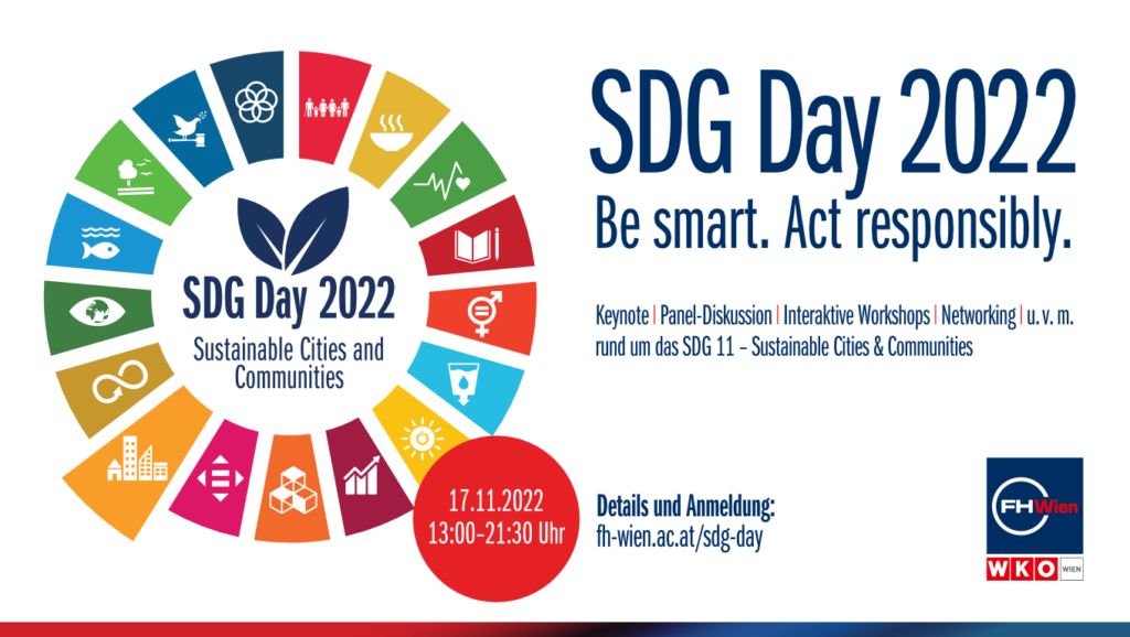 SDG Day der FHWien der WKW am 17. November 2022