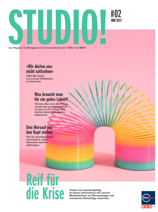 Cover des STUDIO! 2/2022 Magazins