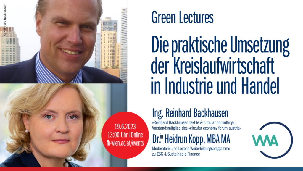 Online Green Lecture mit Ing. Reinhard Backhausen