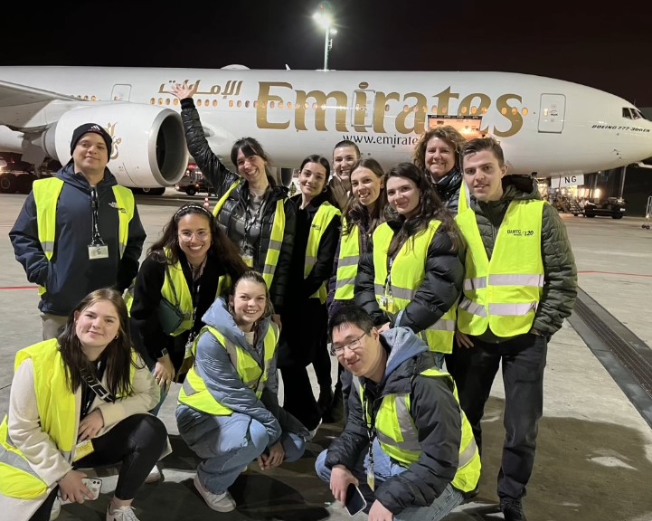 Exkursion von Tourismus-Studierenden zum Flughafen Wien