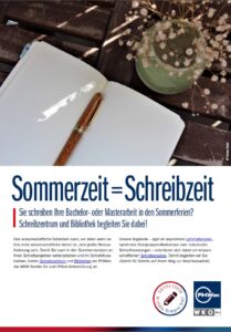 Sommerprogramm Schreibzentrum 2023