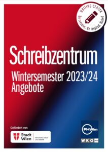 Angebot des Schreibzentrums für das Wintersemester 2023/24