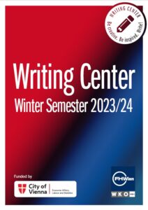 Angebote des Schreibzentrums für das Wintersemester 2023/24 in Englisch