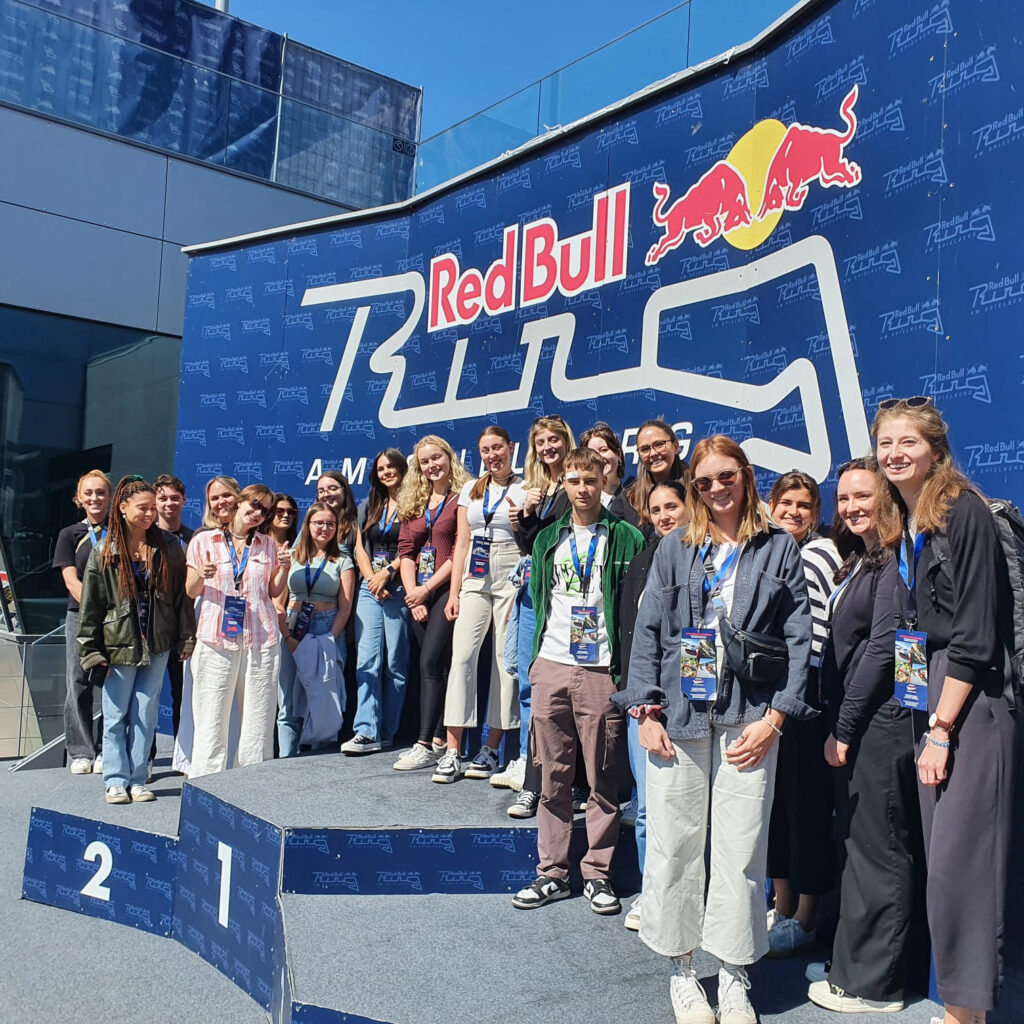 Tourismus-Studierende am Red Bull Ring