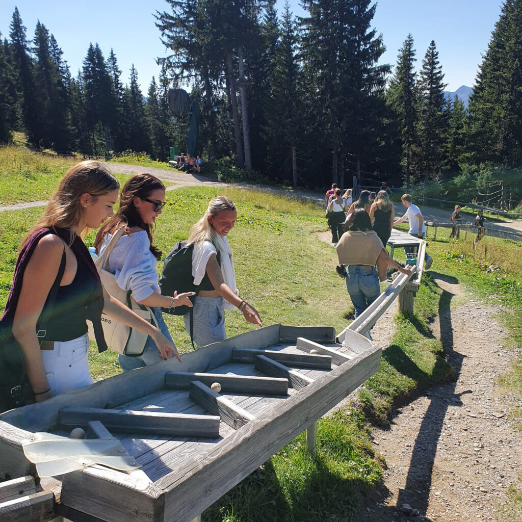 Tourismus-Studierende in Schladming am Berg